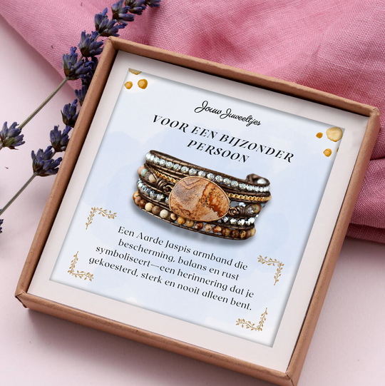 Vegan Jasper Protection Bracelet