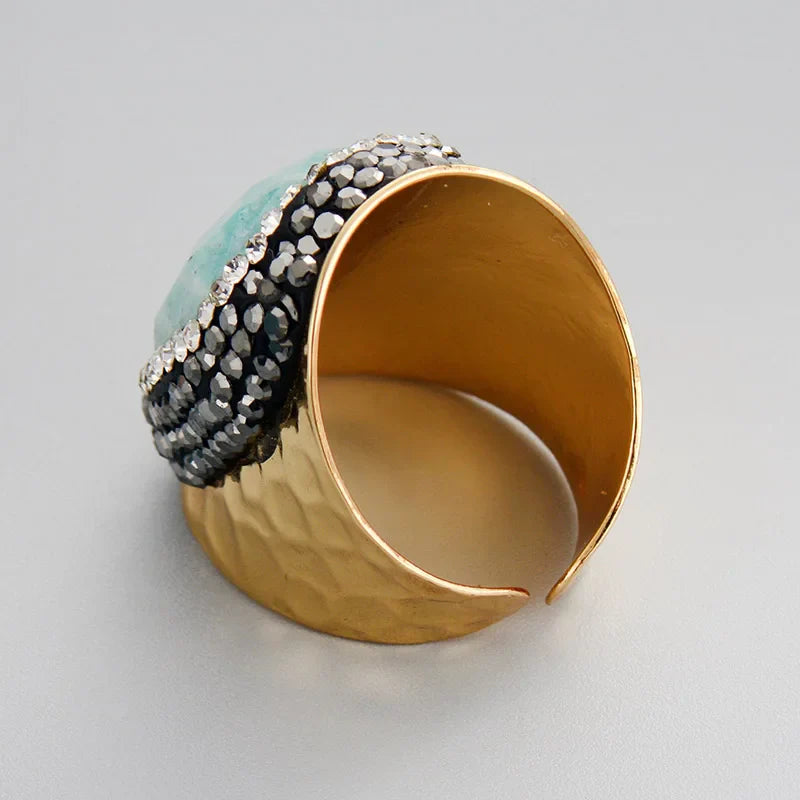 Amazonite Balance Ring