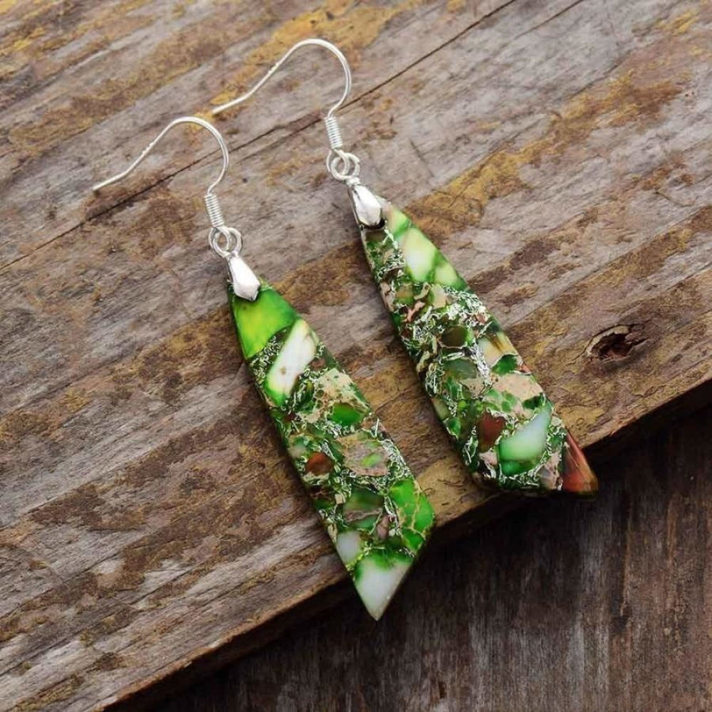 Earth Imperial Jasper Earrings