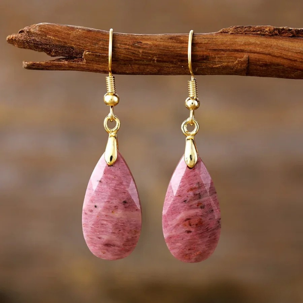 Rhodonite Drop Earrings