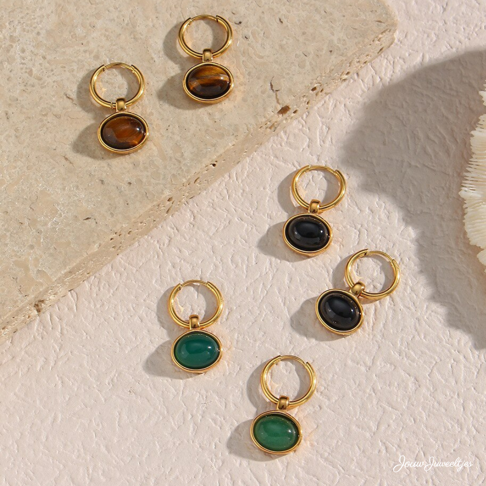 Celestial Harmony - Gold plated oorbellen