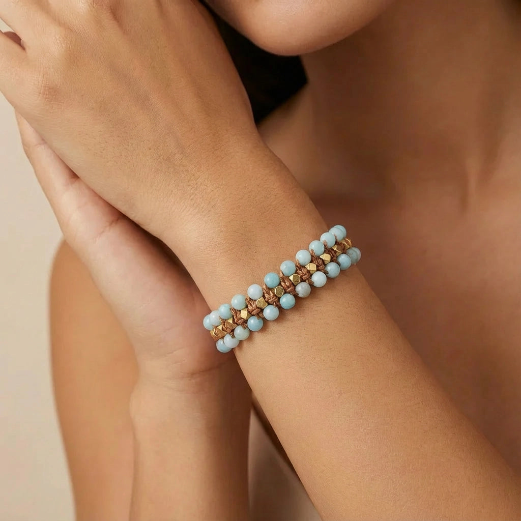 Vegan Positive Amazonite Bracelet