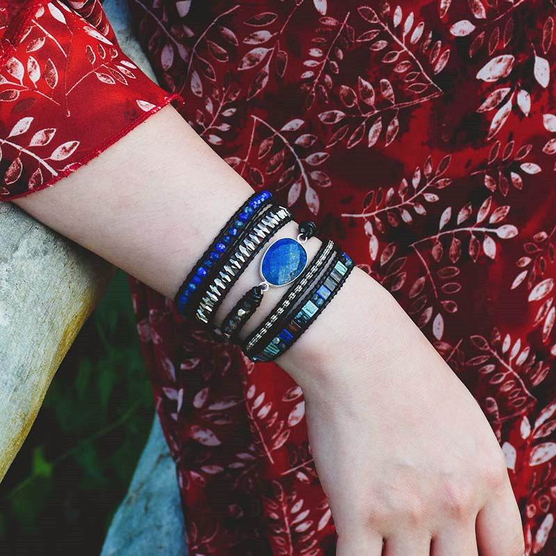 Expressive Blue Bracelet