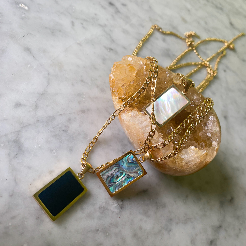 Ethereal Square Pendant Necklace