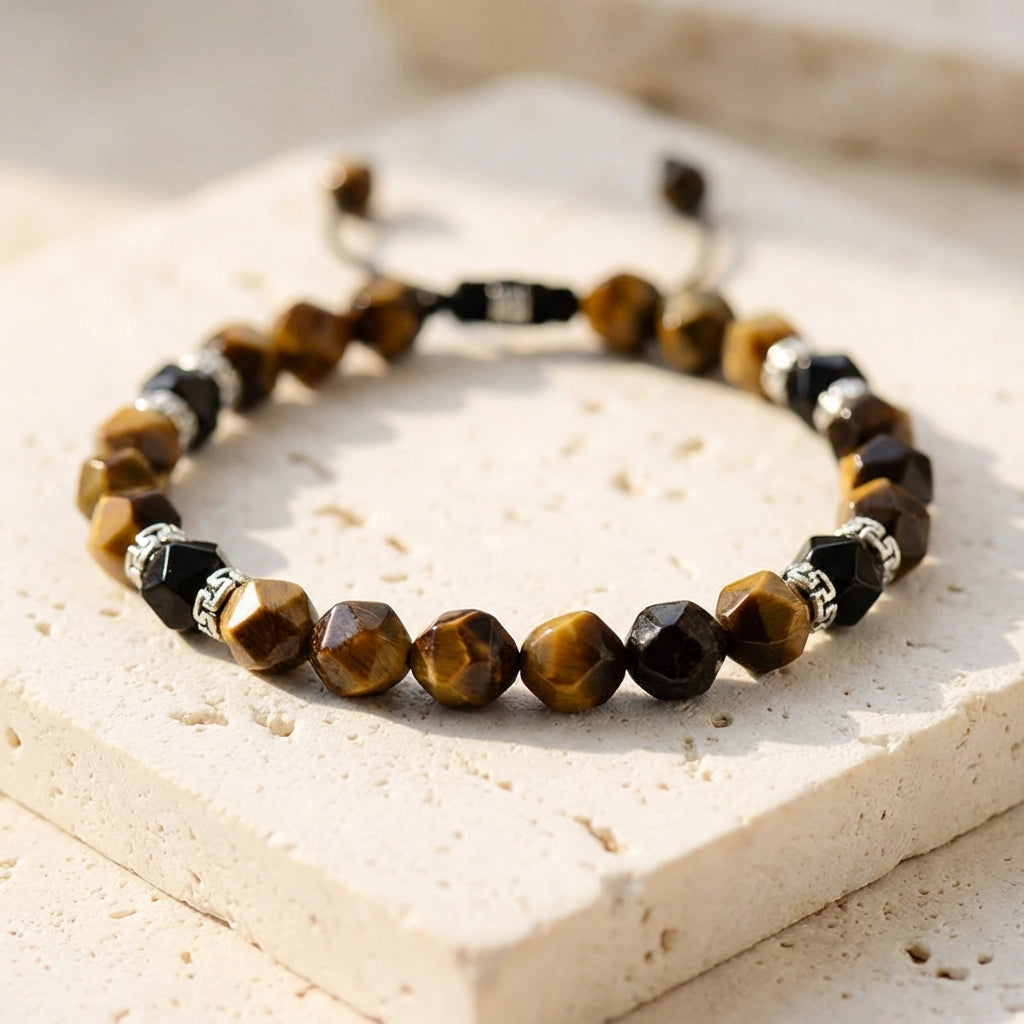 Tiger's Eye Onyx Power Bracelet