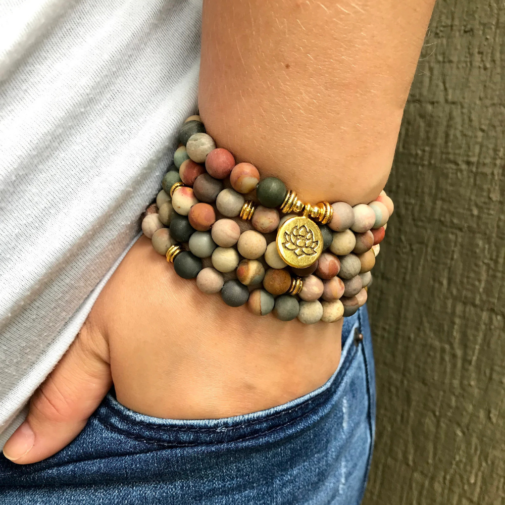 Stress Relieving Jasper Mala