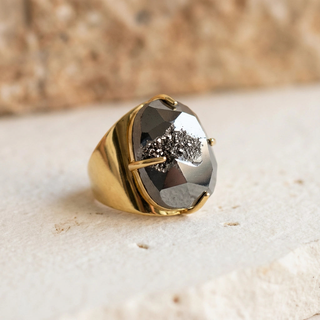 Powerful Hematite Ring