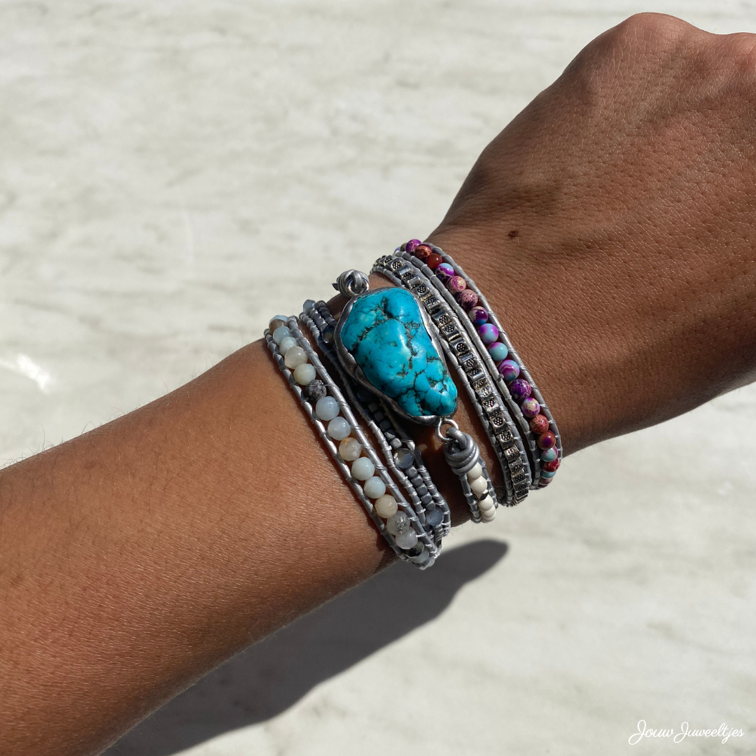 Vegan Healing Turquoise Bracelet