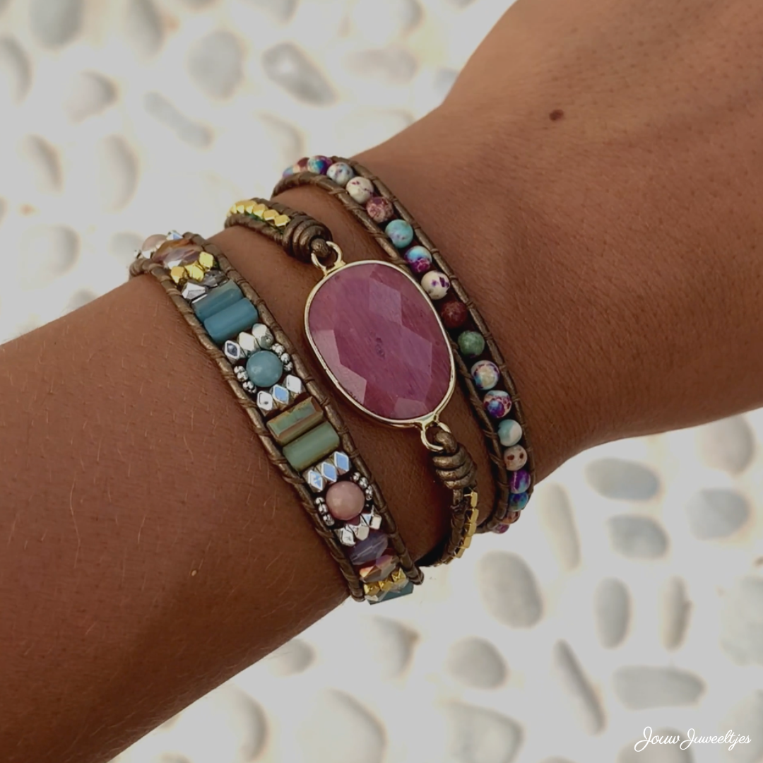 Rhodonite Positivity Bracelet