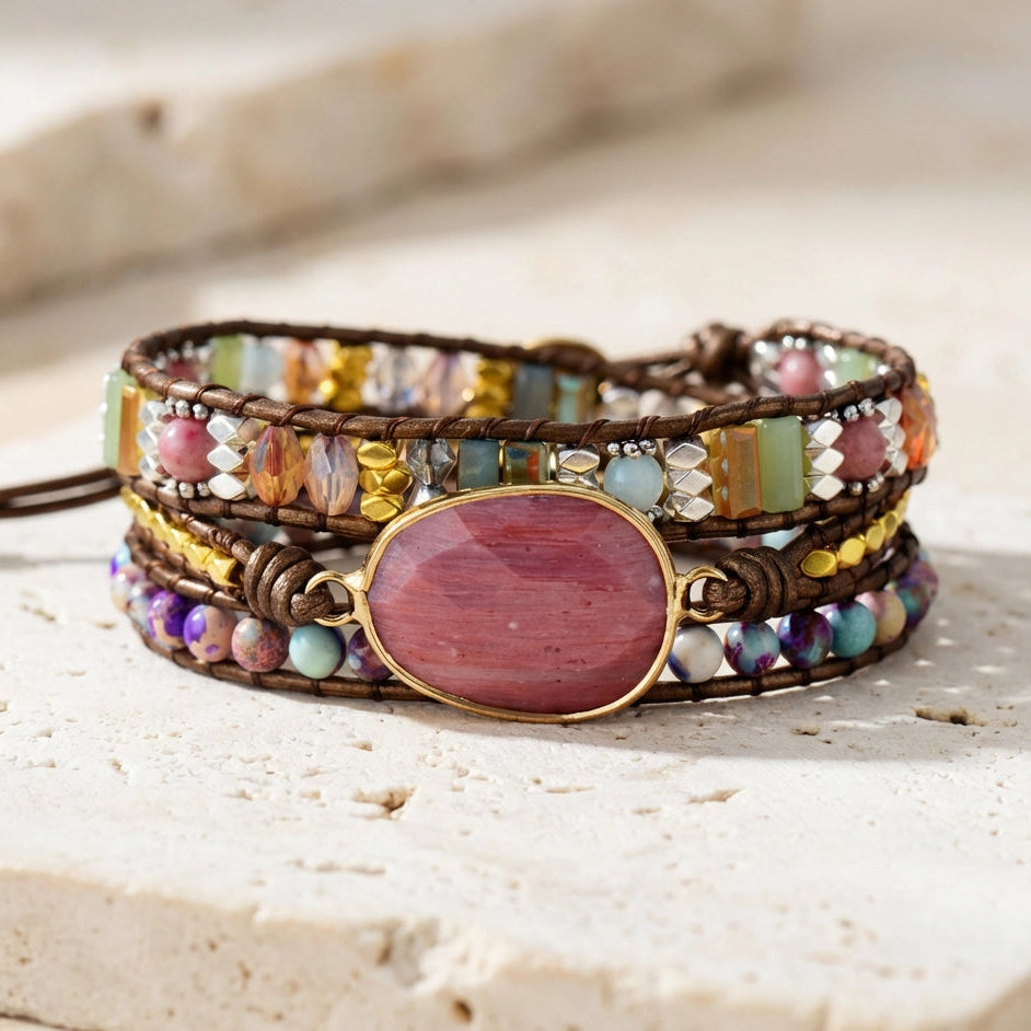 Rhodonite Positivity Bracelet