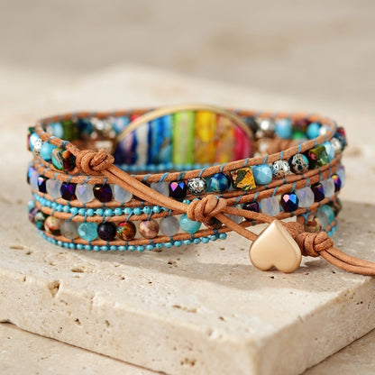 Positive Chakra Tree of Life Bracelet