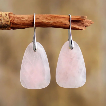 Loving Rose Quartz Earrings
