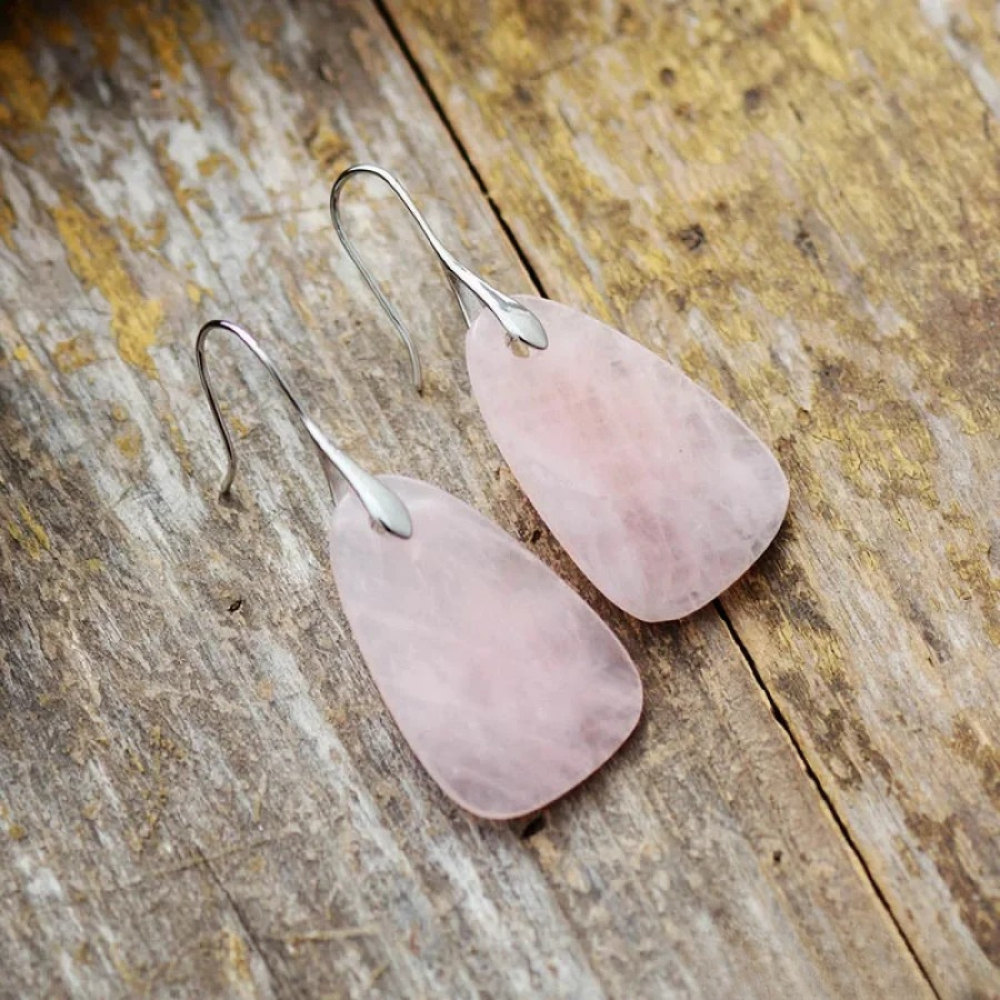 Loving Rose Quartz Earrings