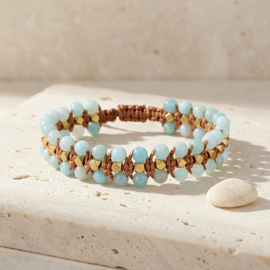 Woven Amazonite Bracelet