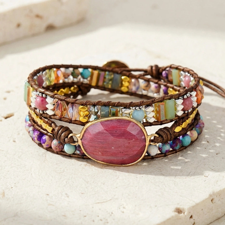 Rhodonite Positivity Bracelet