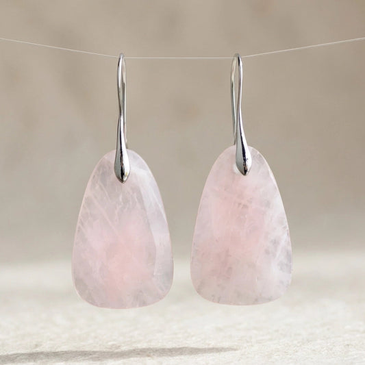 Loving Rose Quartz Earrings