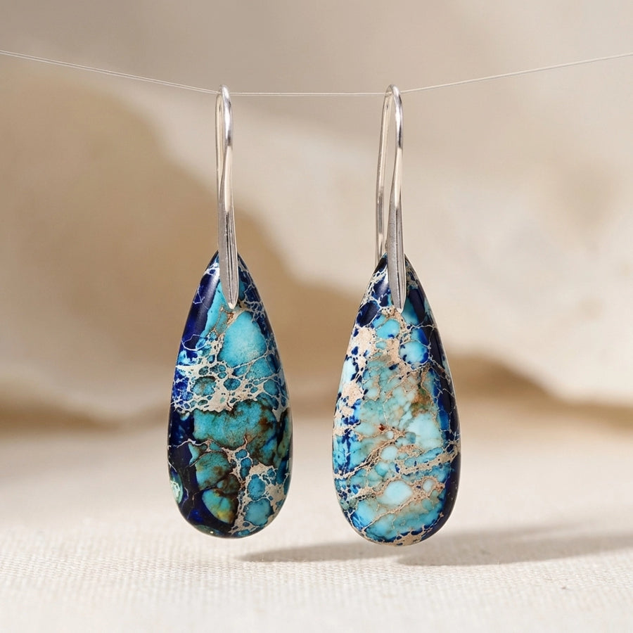 Purposeful Blue Jasper Earrings