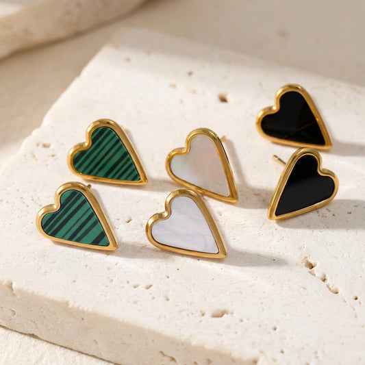 Heart Charm Earrings