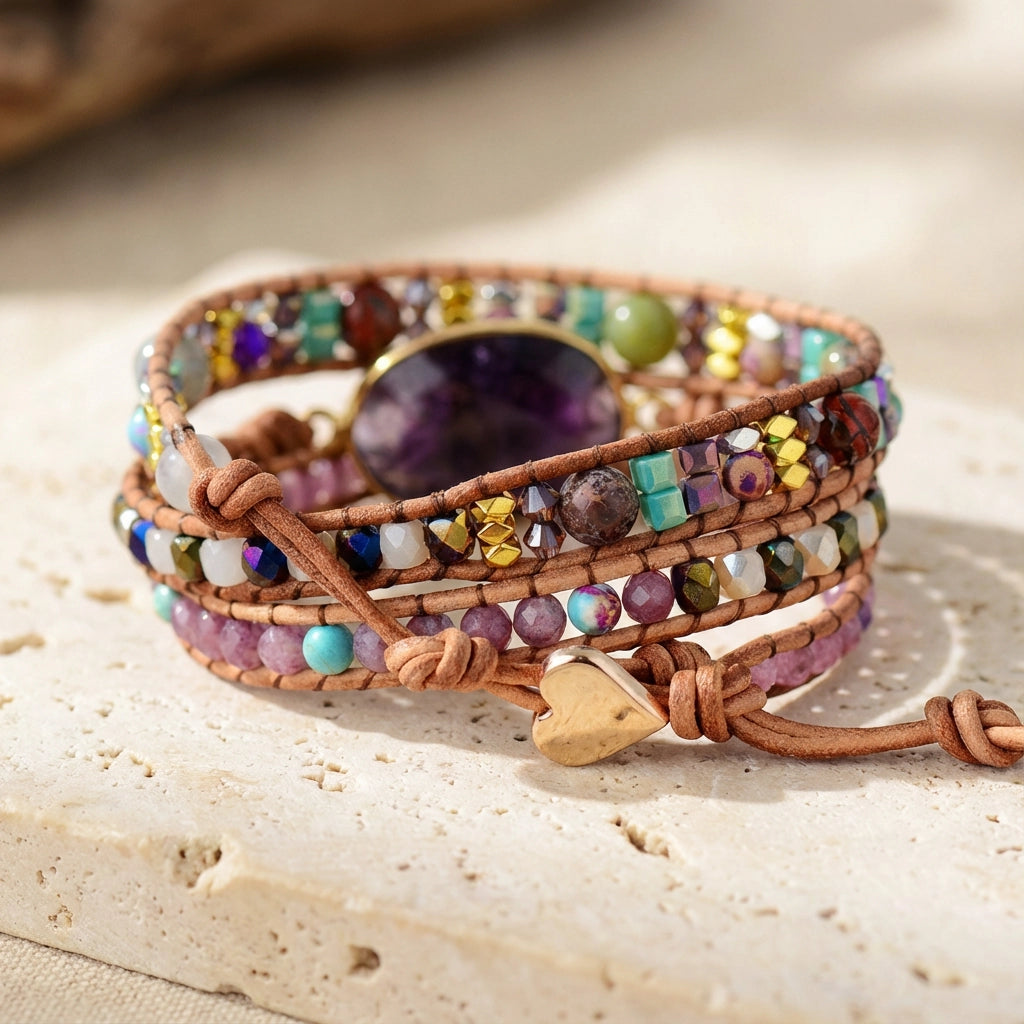 Amethyst Special Crown Bracelet