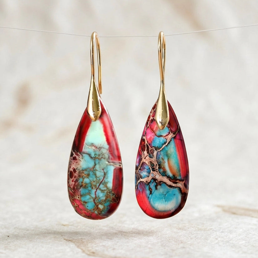 Purposeful Red Jasper Earrings