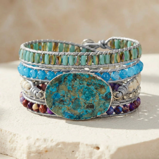 Flowing Ocean Jasper Bracelet