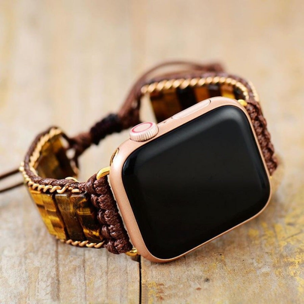 Powerful Tiger's Eye Apple Watch Band