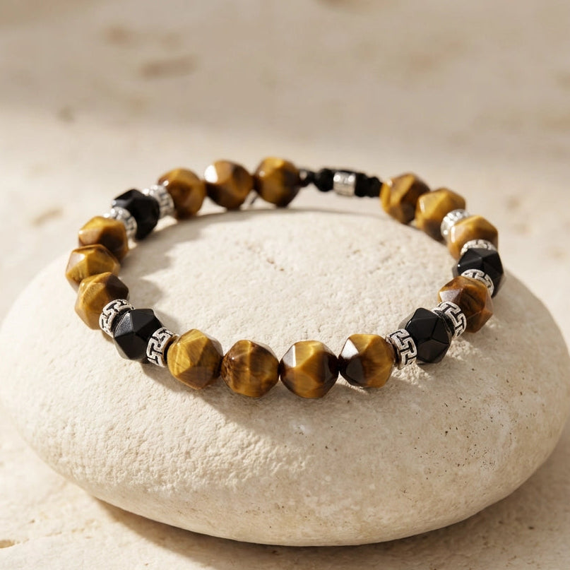 Tiger's Eye Onyx Power Bracelet