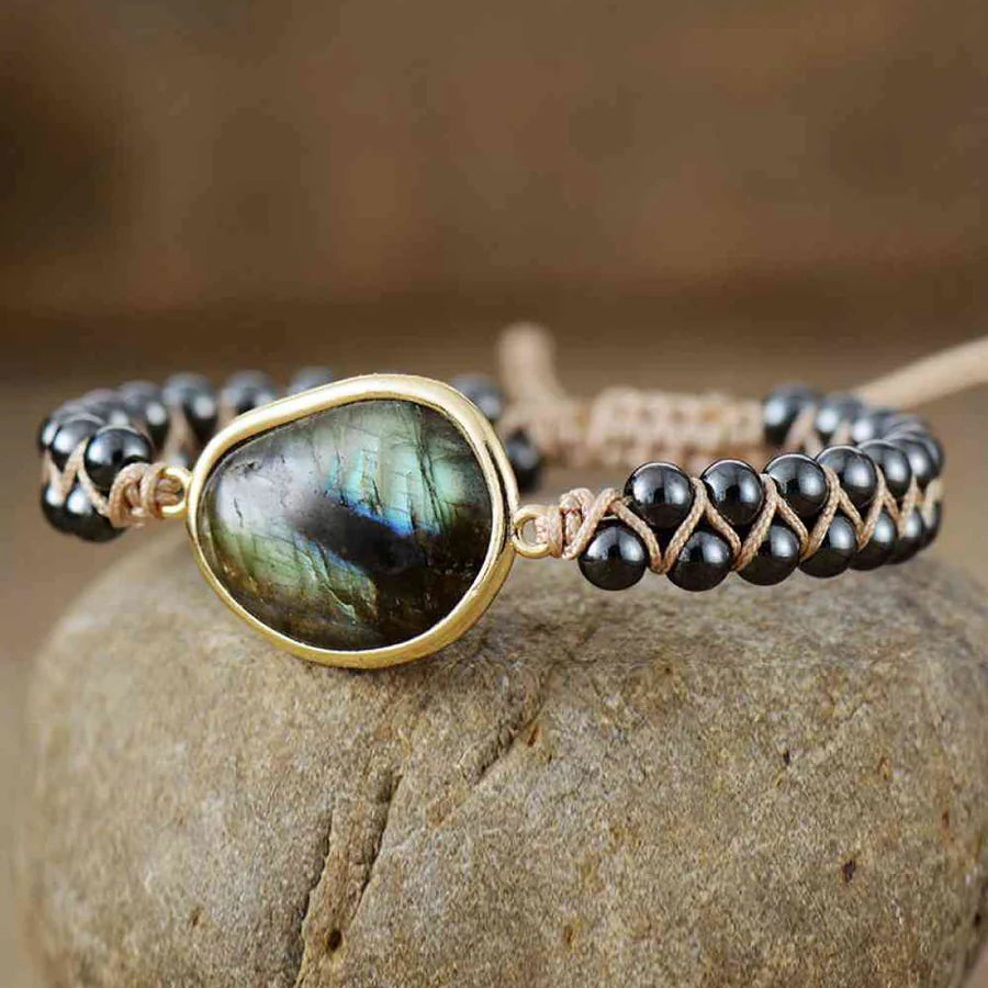 Woven Labradorite Bracelet