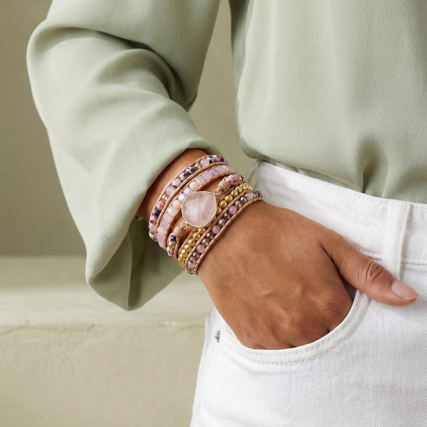 Healing Rose Quartz Bracelet