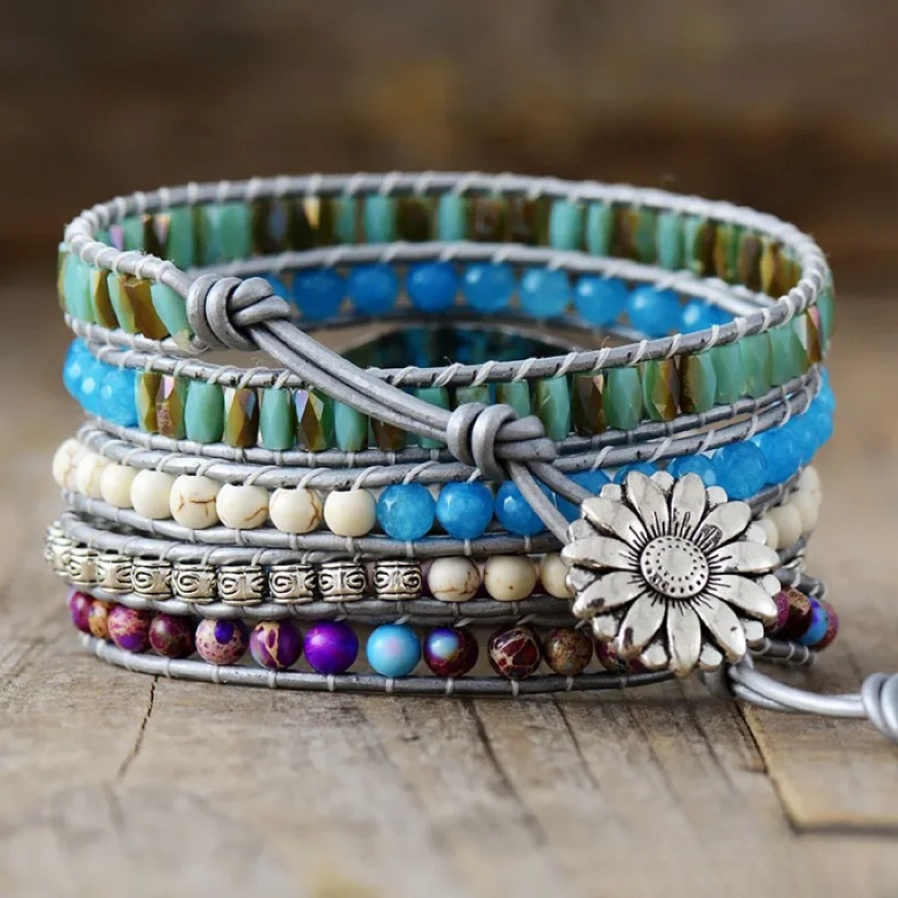 Flowing Ocean Jasper Bracelet