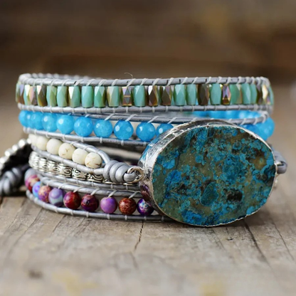 Flowing Ocean Jasper Bracelet