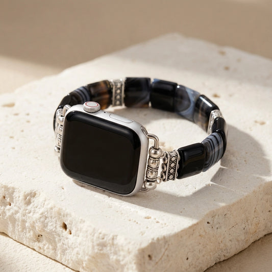 Onyx & Agate Apple Watch Band