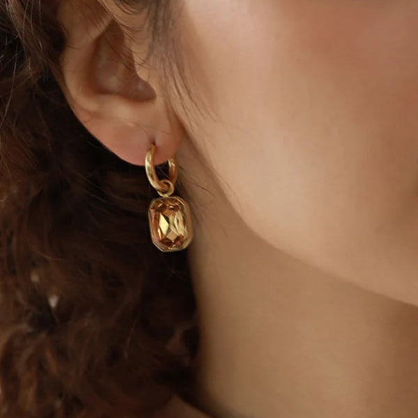 Bold Champagne Earrings