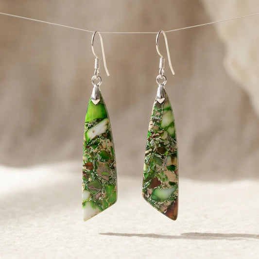 Earth Imperial Jasper Earrings