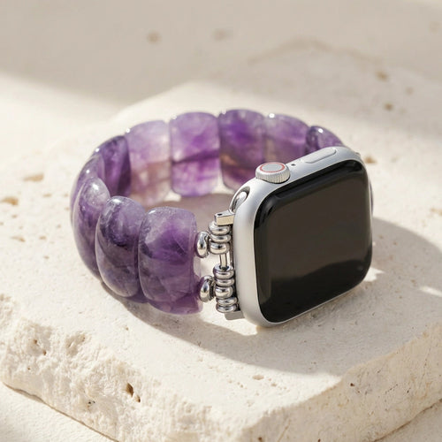 Amethyst Clarity Apple Watch Band (Silver)