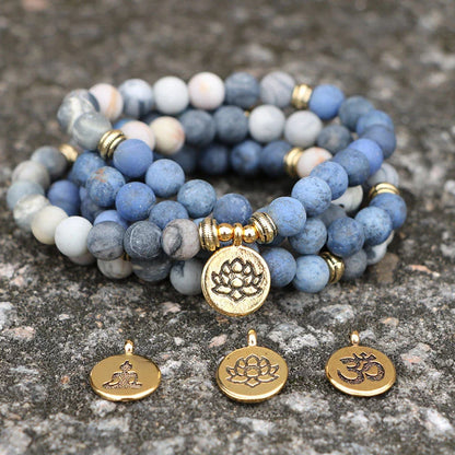 Jasper & Blue Aventurine Mala