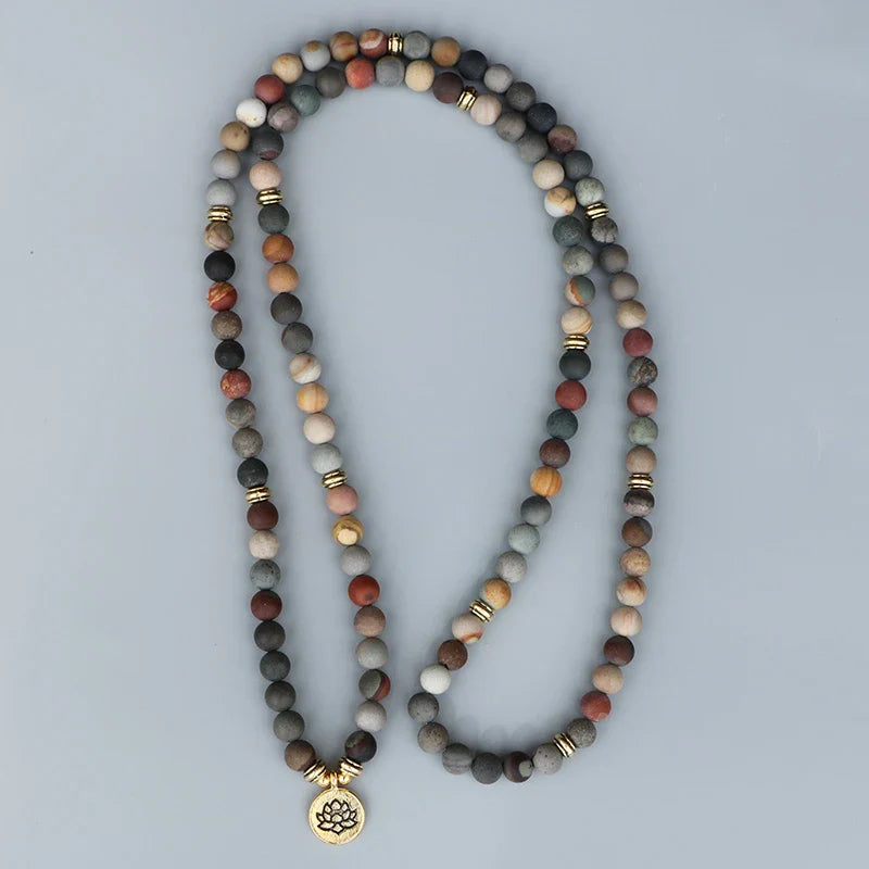 Stress Relieving Jasper Mala