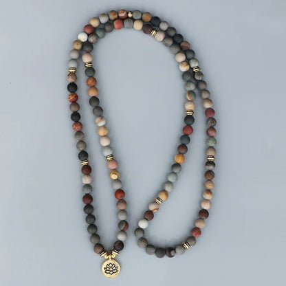 Stress Relieving Jasper Mala