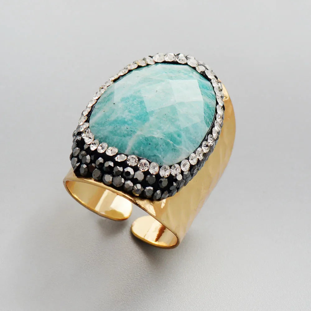 Amazonite Balance Ring