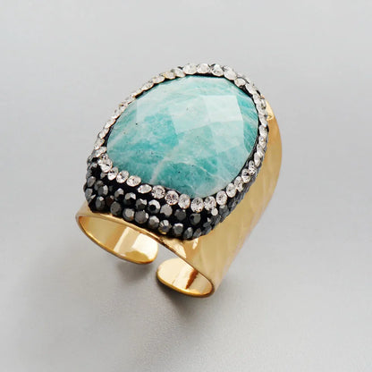 Amazonite Balance Ring