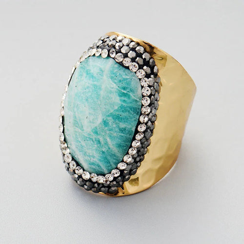 Amazonite Balance Ring