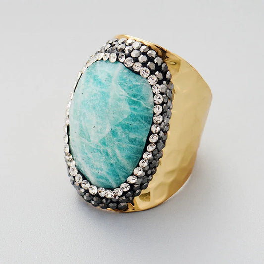 Amazonite Balance Ring