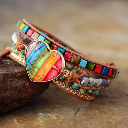 Healing Chakra Heart Bracelet