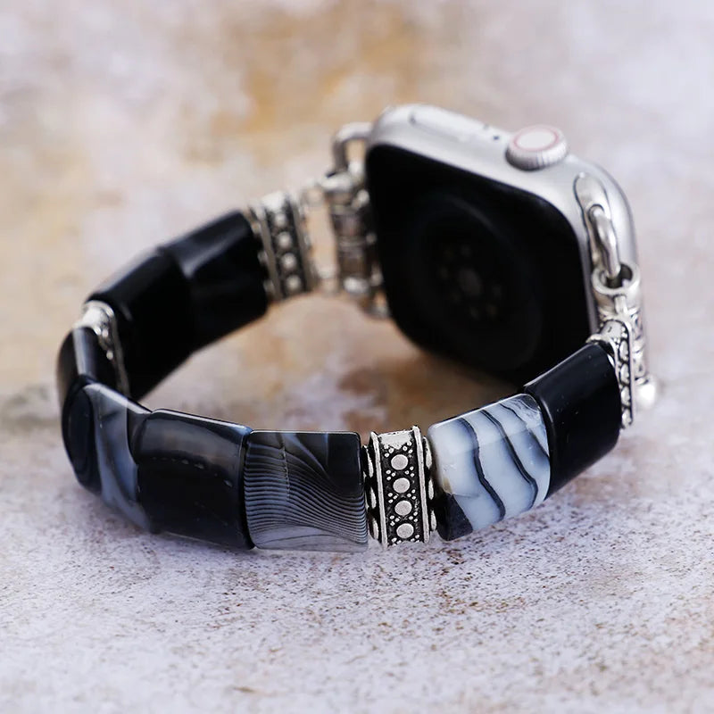 Onyx & Agate Apple Watch Band