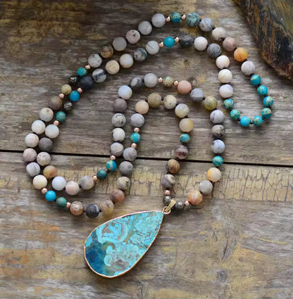 Flowing Ocean Jasper Necklace
