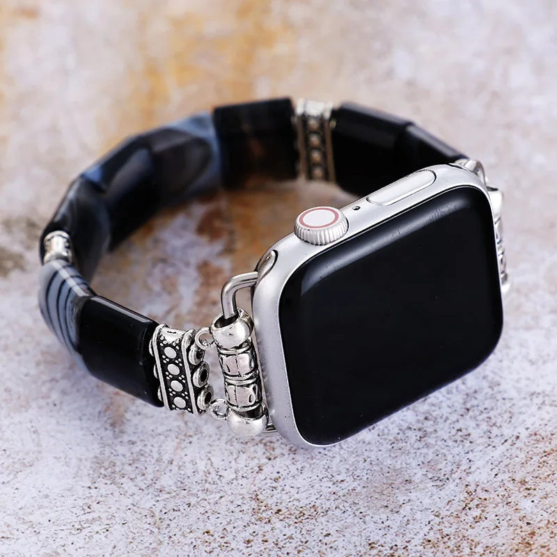 Onyx & Agate Apple Watch Band
