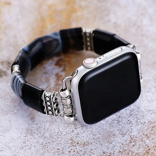 Onyx & Agate Apple Watch Band