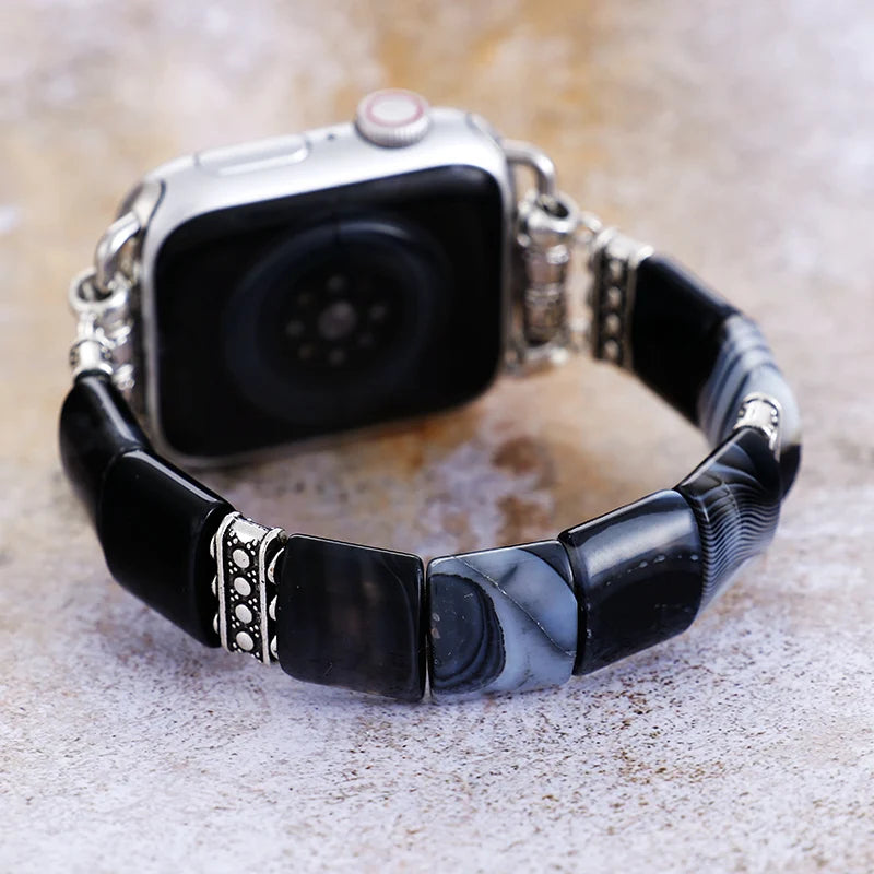 Onyx & Agate Apple Watch Band