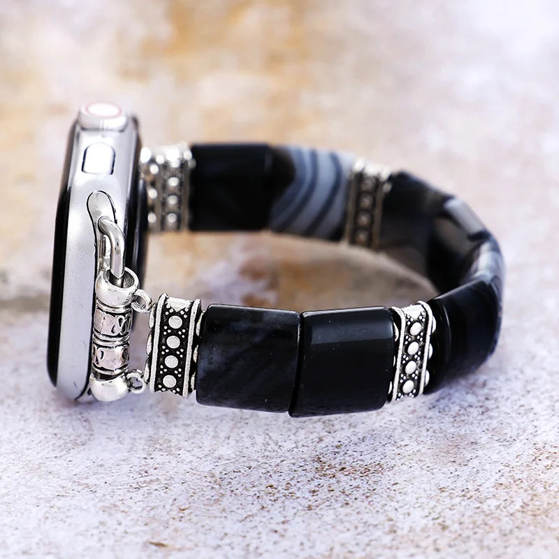 Onyx & Agate Apple Watch Band