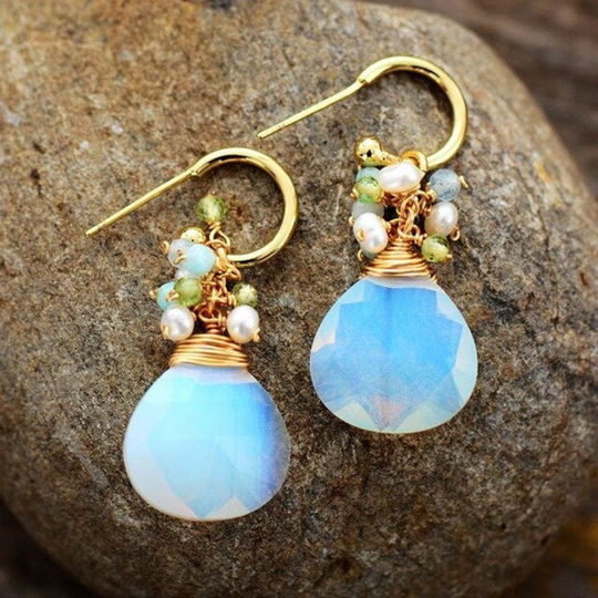 Uplifting Opal Earrings